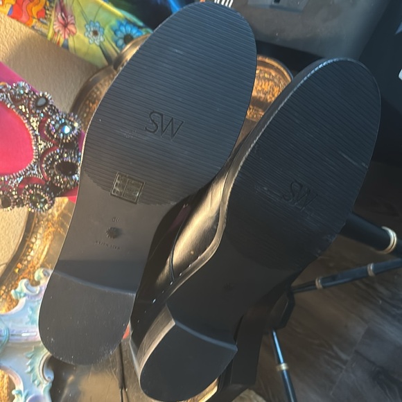 Black Studded Leather Boots 42. 11.5 US - Picture 8 of 16